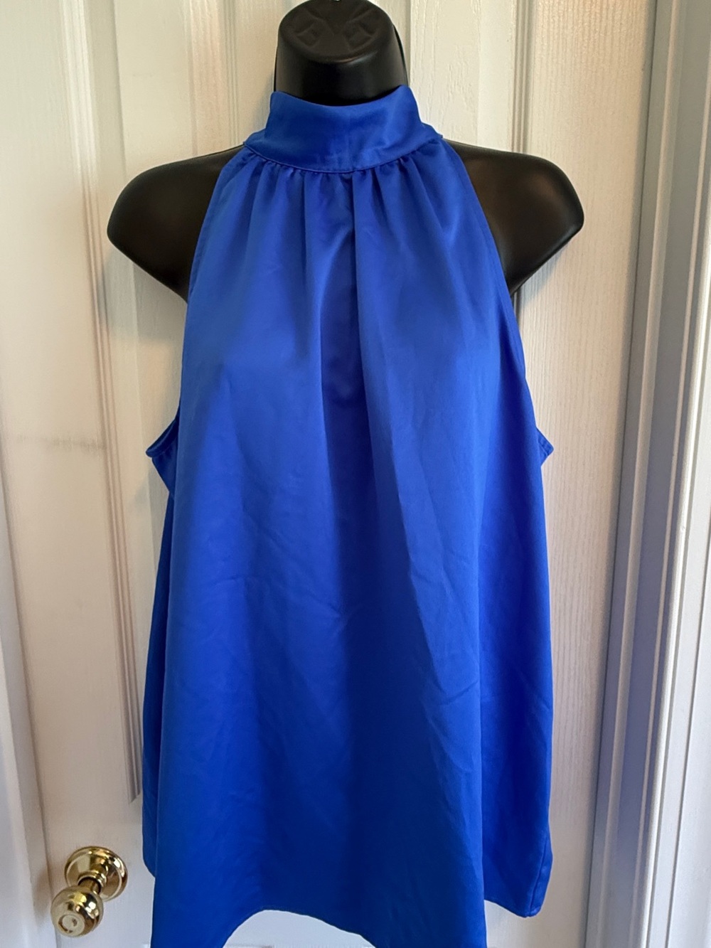 The Limited Royal Blue Mock Neck Dress Tank Top